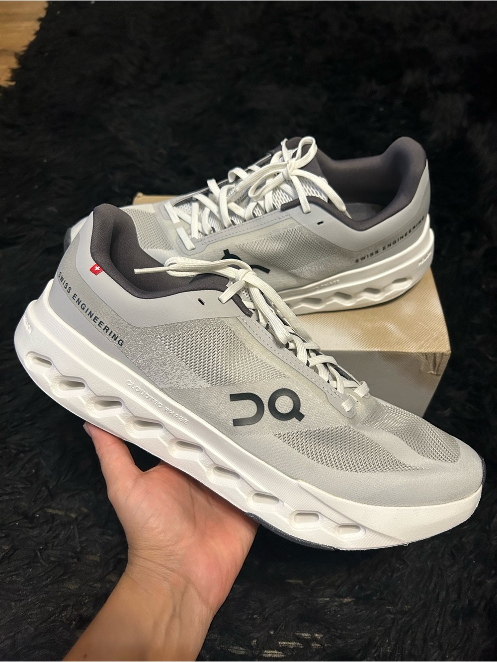 ON CLOUDSURFER Next gray athletic training running shoes sneakers men’s 12 new